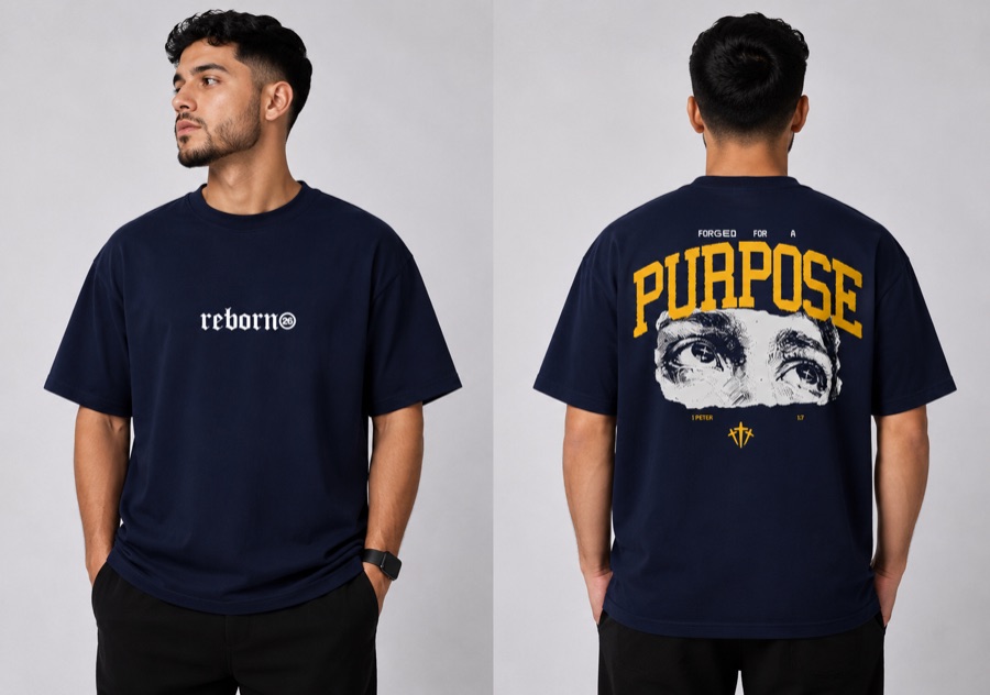 Reborn 26 T-Shirt, front and back